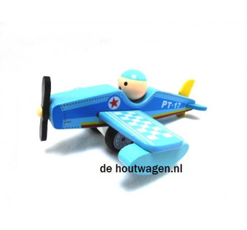 speelgoed vliegtuig blauw